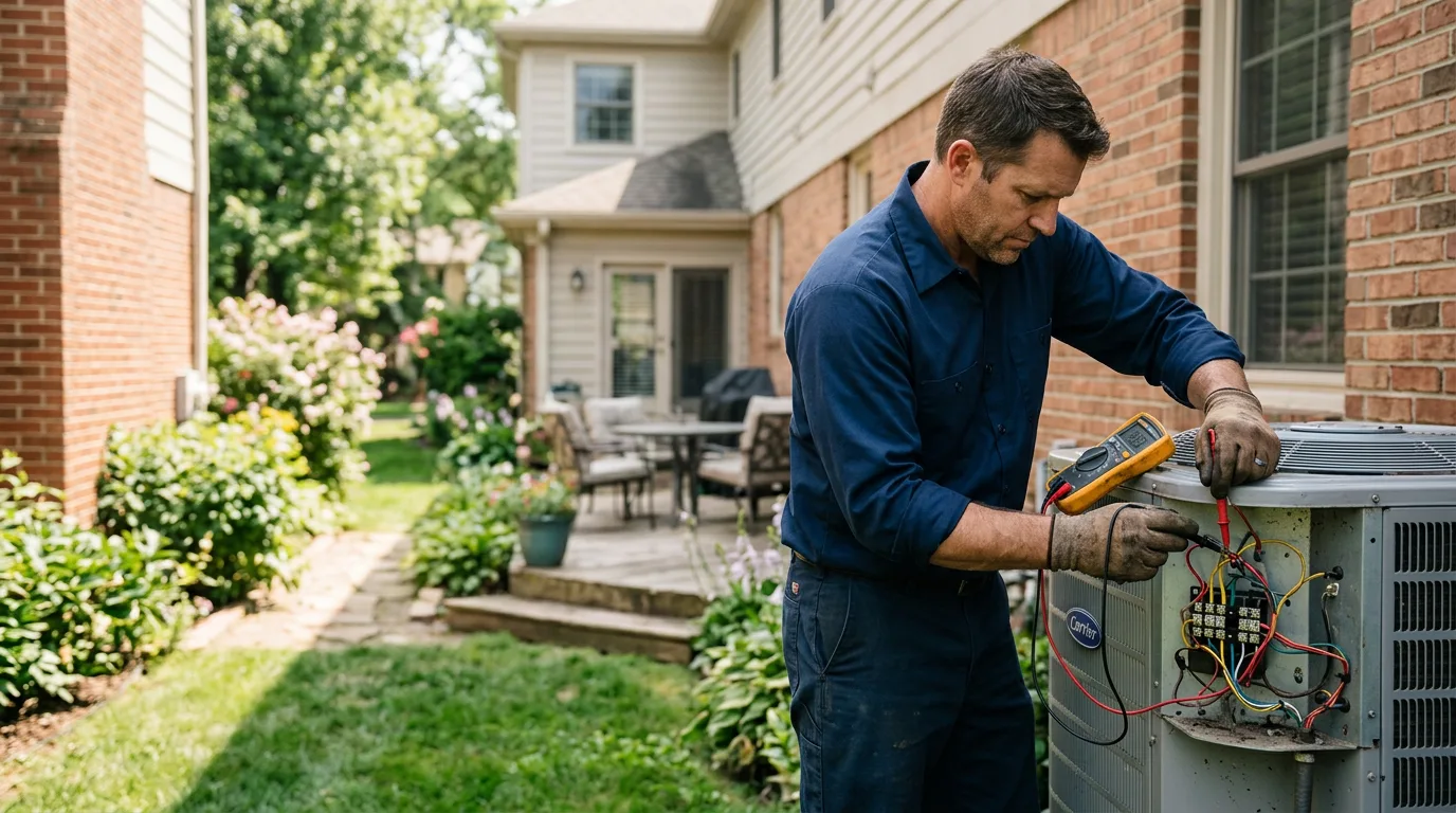 HVAC technician working near Eureka, CA